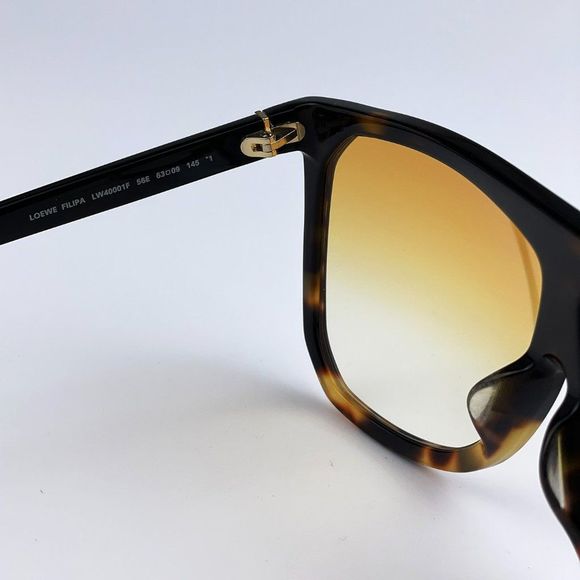 Loewe LW40001F FILIPA 56E Sunglasses Dark Havana Blond Havana Shield Women
